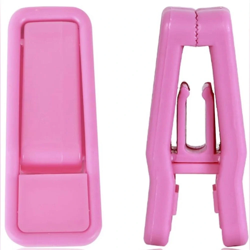 24 Pink Plastic Hanger Clips for Velvet Slim-Line Hangers